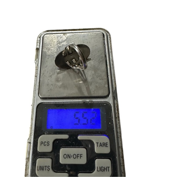 Signed C Spencer Sterling Navajo Native American Spiny Oyster Cab Ring Size 8.5 - Picture 16 of 16